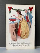 Vtg. 1914 Pink Perfection Fairman Co. colorful Christmas Party postcard-No. 4800 picture