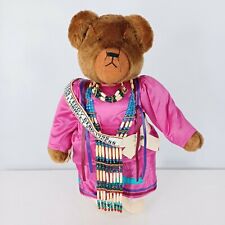 Vintage Native American Teddy Bear Children Sioux Traditional Dance Costume picture