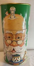 VTG 1995 Twistabout Sugar Cookies Tin Santa Christmas Empty Market Square Food picture