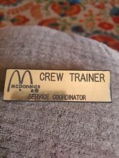 1980's, McDonald's Employee Name Badge (Scarce / Vintage) picture