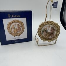 Fontanini Made In Italy 'Holy Family In Gold Wreath' 2023 Event Ornament NIB picture