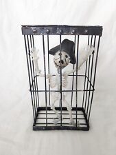 Metal Pirate Skeleton in Cage Halloween Decoration picture