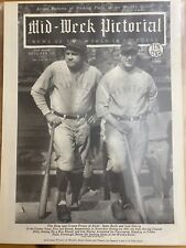 VINTAGE NEWSPAPER HEADLINE~BASEBALL NEW YORK YANKEES BABE RUTH & LOU GEHRIG 1927 picture