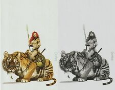 VIRGIN SET: RED SONJA PRICE OF BLOOD #3 ARTHUR SUYDAM PAINTED COVER 2021 NM picture