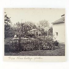 New York Rose Cottage Photo c1898 Flower Garden Guest House Floral Art NY B1582 picture