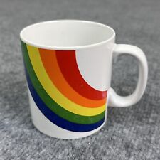 Vintage Rainbow Mug FTDA Made in Japan FTD Pride Mug 1980s picture