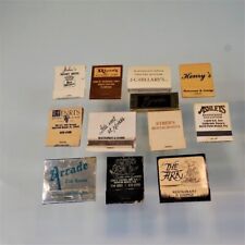 Vintage Matchbooks With Matches Advertising Restaurants Lot Of 12 Unstruck picture