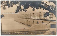 Sterling / Rock Falls, Illinois - Government Dam on Rock River - c1910s rppc picture