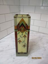 Vintage Joan Baker Designs Tiffany-Style Vase Hand Painted Unusual Art Nouveau picture