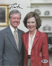 Jimmy & Rosalynn Carter gorgeous autographed 8x10 photo signed Beckett LOA picture