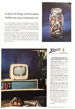 Vintage 1953 Original Print Ad Full Page - Zenith - A Quart of Things picture
