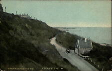 Lower Sandgate Rd Kent Co District Folkestone England c1910 vintage postcard picture