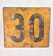 Vintage Old Possibly 30 MPH Speed Limit Sign? In An Unusual Size picture