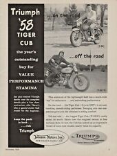 1958 Triumph Tiger Cub T-20/C - Vintage Motorcycle Ad picture