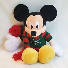 NEW NWT Disney Store Mickey Mouse Holiday Winter Plush 2009 picture