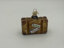 Merck Old World Christmas Ornament Suitcase 2001 picture
