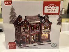 Holiday Time Light Up Vintage Victorian Village 2017 SHOPPING SQUARE New In Box picture