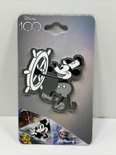 Disney 100 Mickey Mouse Steamboat Willie Outline Enamel Pin Box Lunch Excl New picture