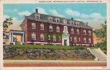 Postcard Nurses Home Westmoreland County Hospital Greensburg PA picture