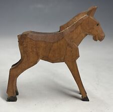 Antique / Vintage German Carved Wooden Horse Puts Mare Pony Figurine Sculpture picture