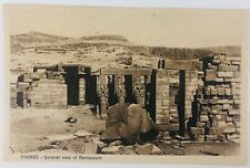 Vintage Thebes Egypt RPPC General View of Ramasseum Spelled with only One S picture