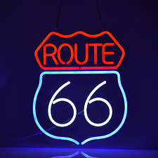 Historic Route 66 Neon Sign Beer Bar Home Art Man Cave Neon Light Handmade with  picture