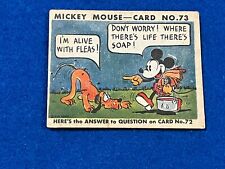 1935 Mickey Mouse Non Sports Card VG #73 Walt Didney Gum Inc picture