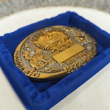 1988 HOUSTON LIVESTOCK SHOW & RODEO BELT BUCKLEBrass MADE IN TEXAS USA picture