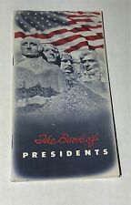 The Book Of Presidents Kansas City Missouri Ephemera  Booklet picture
