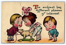 1912 Little Children Peeping Weldon Springs Missouri MO Posted Antique Postcard picture