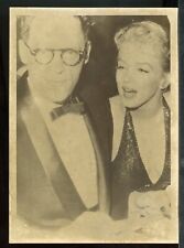 MARILYN MONROE and ARTHUR MILLER Original 1957 5 x 7 AP Wirephoto vv picture