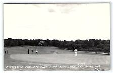 1954 Postcard Tippecanoe Country Club Lake Rppc Leesburg IN Golf Putting Green picture