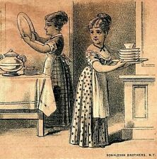 1880's Enoch Morgan's Sons Sapolio Ladies Washing Dishes P158 picture