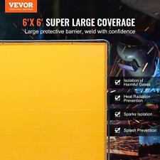 VEVOR Welding Screen with Frame, 6' x 6' Welding Curtain Screen, Flame-Resistant picture