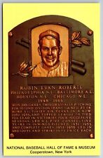 Sports~Robin Evan Roberts National Baseball Hall of Fame B&W~Vintage Postcard picture