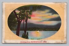 Postcard Greetings from Monroeville Ohio OH Scenic Nature Ocean 196 picture