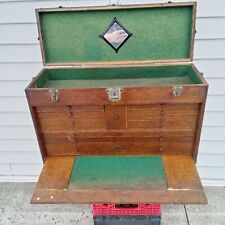 Vintage H. Gerstner & Sons 11 Drawer Wood Machinist Chest, Wooden Tool Box picture