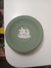 Vintage Wedgewood Jasper ware  Green And White  Pin Dish. picture