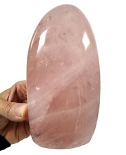 Rose Quartz Crystal Polished Freestand **Premium Quality** Madagascar 1lb 7.6oz picture