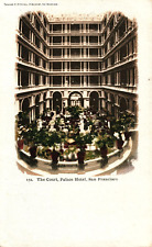 SAN FRANCISCO POSTCARD - THE COURT, PALACE HOTEL - UNDIVIDED BACK - EDW MITCHELL picture