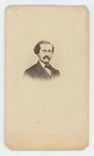 Antique CDV Circa 1870s Dapper Looking Man With Mustache Wearing Suit & Tie picture