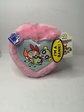 The Powerpuff Girls Applause Vintage 2000 Coin Bank Pink Plush New with Tags picture