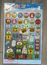 2011 KEROPPI SANRIO GOLD OUTLINE STICKER SHEET 53 STICKERS SEALED picture