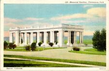 Vintage Postcard - MEMORIAL, CHEESEMAN PARK, DENVER, COLO. unposted picture