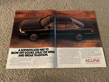 Vintage 1988 ACURA LEGEND Car Print Ad 1980s 