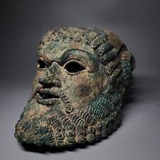 CIRCA AN IMPORTANT ROMAN BRONZE RACE MASK OF A WARRIOR. A++ picture