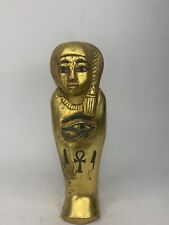 RARE ANCIENT EGYPTIAN ANTIQUE Statue Stone Ushabti with Small Key of Life picture