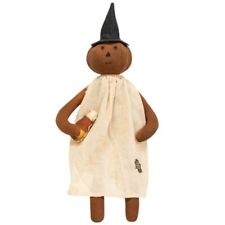 New Primitive Halloween PUMPKIN WITCH WITH CANDY CORN DOLL Figure 16