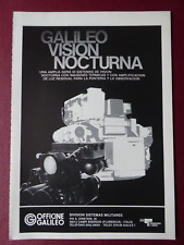 9/1984 PUB OFFICINE GALILEO NIGHT VISION NIGHT VISION ORIGINAL SPANISH AD picture