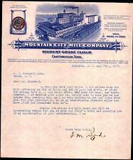 1927 Chattanooga Tn - Mountain City Mill Co - Columbia SC Color Rare Letter Head picture